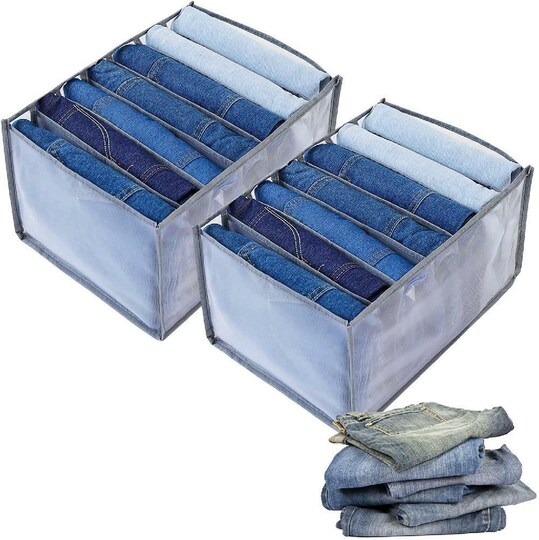 Clothes Organizer Jeans T-Shirt Pants Divider Drawer Closet Storage